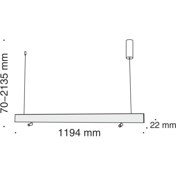 Подвесной светильник светодиодный Puntero P068PL-L27W4K