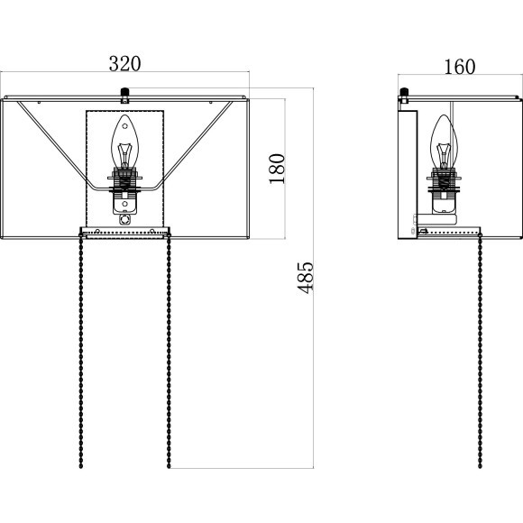 Настенный светильник (бра) Maytoni MOD151WL-01G