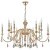 Люстра Crystal Lux MERCEDES SP6+6 GOLD/COLOR