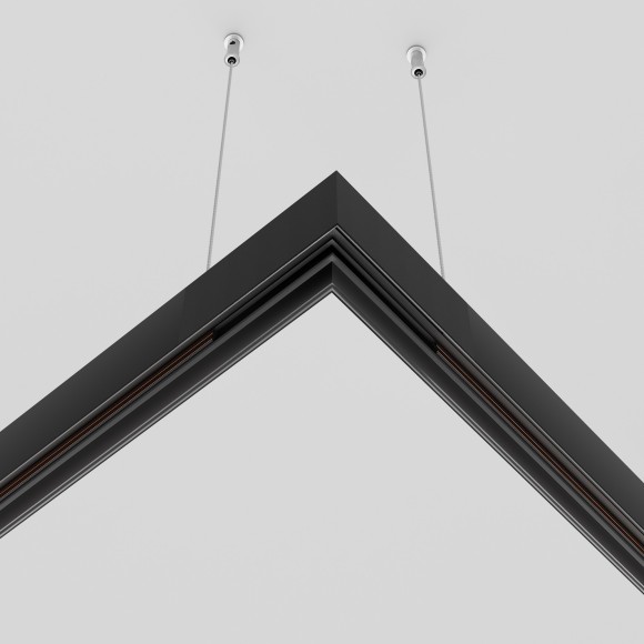 Угловой соединитель для накладного шинопровода Maytoni Exility TRA034HCL-41B