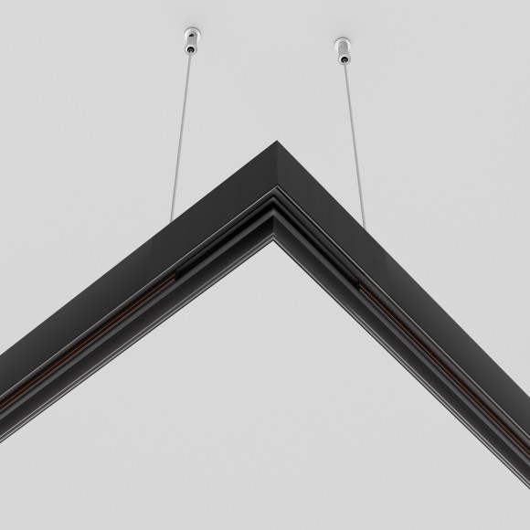 Угловой соединитель для накладного шинопровода Maytoni Exility TRA034HCL-41B