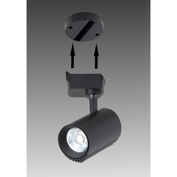 Основание для отдельного монтажа любого однофазного трек. светильника Crystal Lux CLT 0.213 01 WH