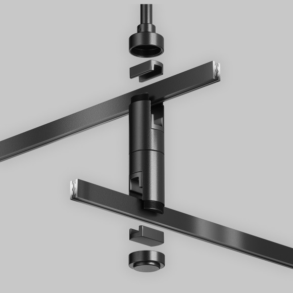 Потолочная стойка двойная поворотная Short с перед. питания на 2 уровень Maytoni Flarity TRA156C-D1-B