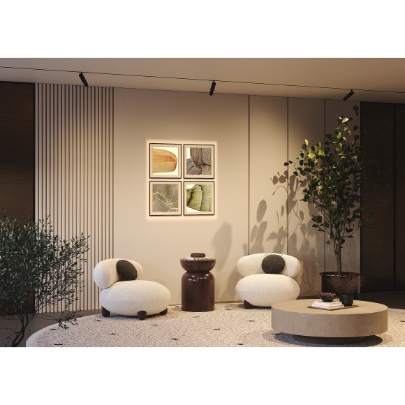 TR108-2-10W3K-B Трековый магнитный светодиодный светильник Maytoni Exility CRI90+ 3000К 360Лм 20-35° 10Вт