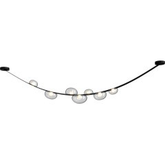 Светильник подвесной Crystal Lux BOSQUE SP7 L3000 BLACK/TRANSPARENT Светильник подвесной Crystal Lux BOSQUE SP7 L3000 BLACK/TRANSPARENT