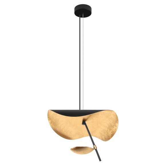 10479/400 Loft It PALLIUM подвесной светильник, LED 13 Вт, 3000 К, чёрный и золотой металлический плафон, IP20, 220 В