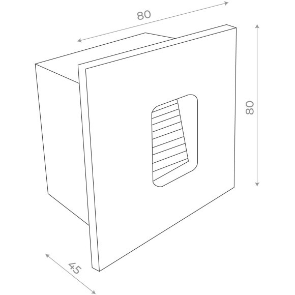 SL9501.441.01 Светильник уличный настенный ST-Luce Черный LED 1*1W 4000K VISANO