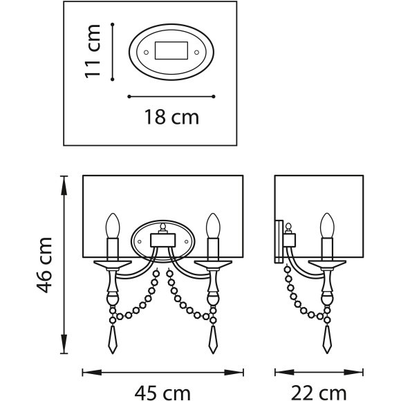 Бра Paralume Lightstar 725626