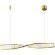 SL6205.323.01 Светильник подвесной ST-Luce Латунь/Прозрачный LED 1*25W 4000K ELICA