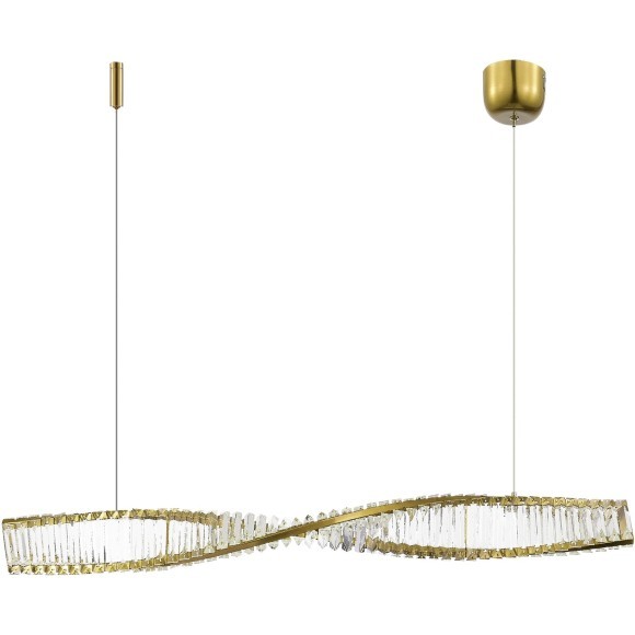 SL6205.323.01 Светильник подвесной ST-Luce Латунь/Прозрачный LED 1*25W 4000K ELICA