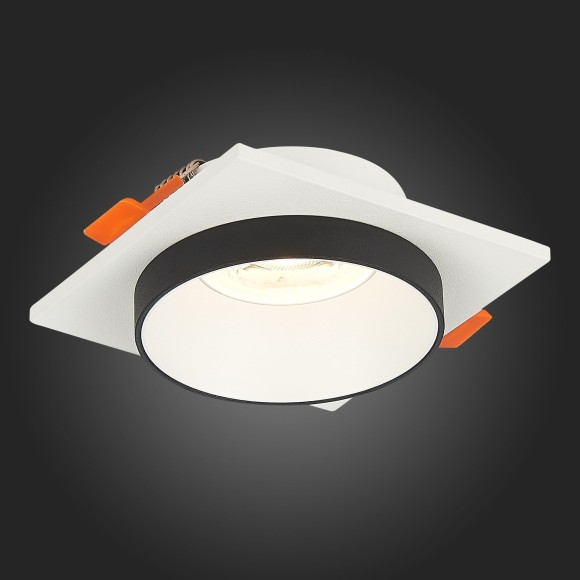 ST206.518.01 Св-к встр. Белый GU10 1*50W  L92xW92xH38 220V Без ламп Встраиваемые светильники