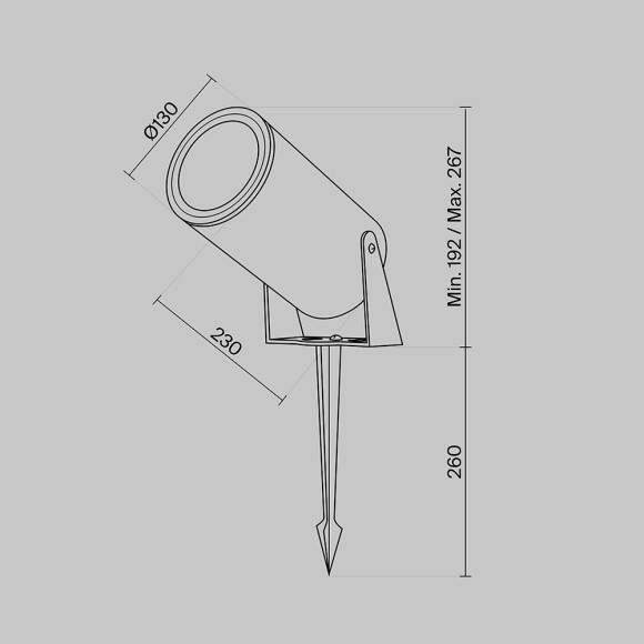 Ландшафтный светильник Outdoor O050FL-L30GF3K Ландшафтный светильник Outdoor O050FL-L30GF3K