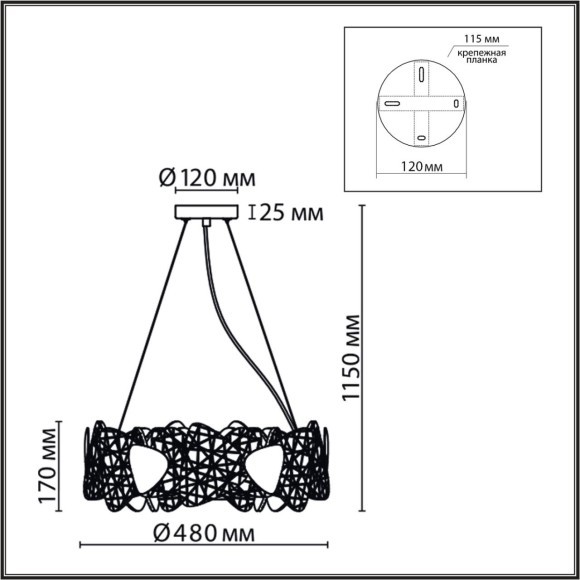 6582/6 NEOCLASSI LN24 золотой/прозрачный, золотой металл/стекло, металл Люстра подвесная E14 6*40W 220V QUEENY