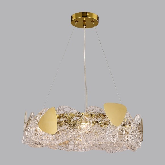 6582/6 NEOCLASSI LN24 золотой/прозрачный, золотой металл/стекло, металл Люстра подвесная E14 6*40W 220V QUEENY