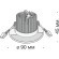 Встраиваемый светильник Maytoni DL038-2-L7W Zen светодиодный LED 7W
