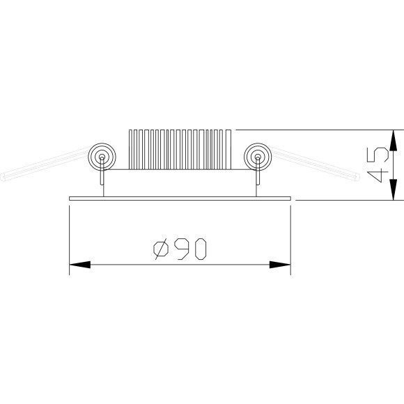 Встраиваемый светильник Maytoni DL038-2-L7W Zen светодиодный LED 7W