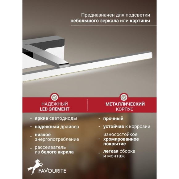 Подсветка для картин Scriptor 2433-1W Подсветка для картин Scriptor 2433-1W