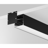 Алюминиевый профиль накладной-подвесной 50x50 (Черный, 2 м), ALM-5050T-B-2M 633008