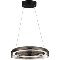 SL6019.323.01 Светильник подвесной ST-Luce Черный/Дымчатый, Белый LED 1*18W 3000K FORAY