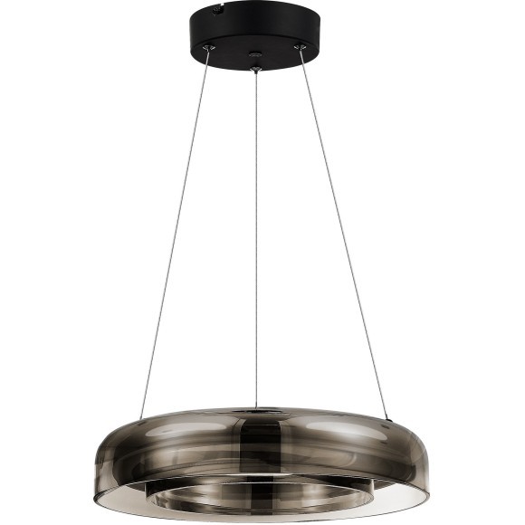 SL6019.323.01 Светильник подвесной ST-Luce Черный/Дымчатый, Белый LED 1*18W 3000K FORAY SL6019.323.01 Светильник подвесной ST-Luce Черный/Дымчатый, Белый LED 1*18W 3000K FORAY