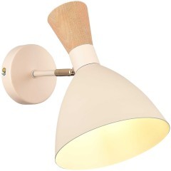 SLE1256-501-01 Светильник настенный Бежевый/Бежевый, Светлое дерево, Золотистый E14 1*40W VISTA