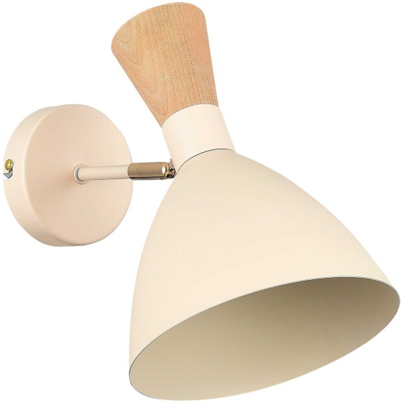 SLE1256-501-01 Светильник настенный Бежевый/Бежевый, Светлое дерево, Золотистый E14 1*40W VISTA
