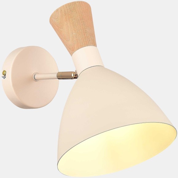 SLE1256-501-01 Светильник настенный Бежевый/Бежевый, Светлое дерево, Золотистый E14 1*40W VISTA