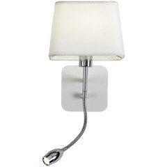 Настенный светильник на гибкой ножке Favourite 1687-2W Baumwolle под лампу 1xE14 40W Настенный светильник на гибкой ножке Favourite 1687-2W Baumwolle под лампу 1xE14 40W