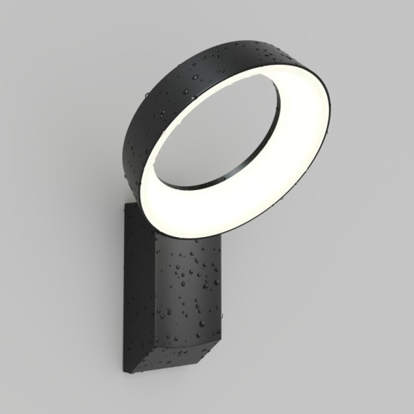 DK9712-BK Настенный светодиодный уличный светильник Denkirs SANVIK, IP65, 12Вт, 3000К, CRI80, 430Лм, 125°