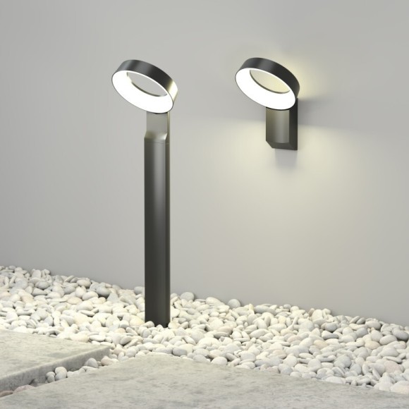 DK9712-BK Настенный светодиодный уличный светильник Denkirs SANVIK, IP65, 12Вт, 3000К, CRI80, 430Лм, 125°