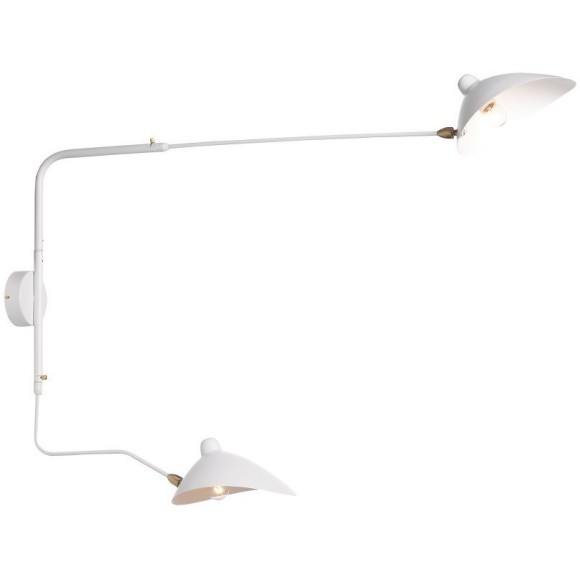 SL305.501.02 Светильник настенный ST-Luce Белый/Белый E27 2*60W SPRUZZO