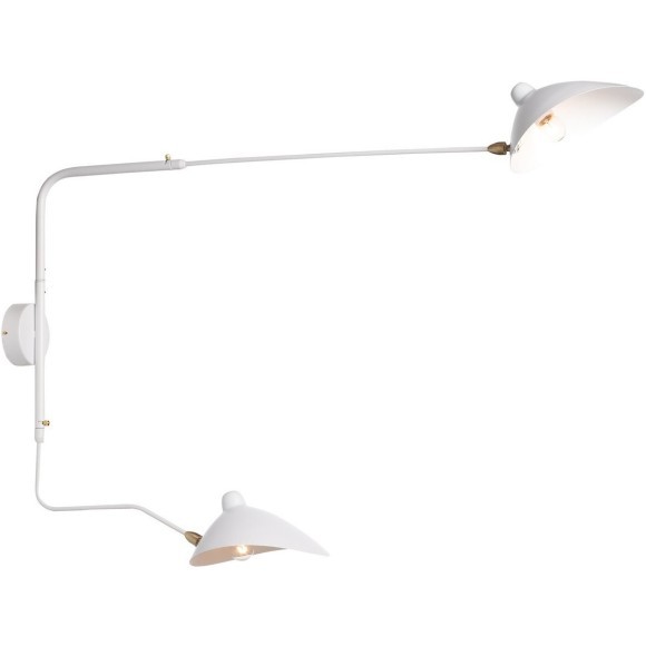 SL305.501.02 Светильник настенный ST-Luce Белый/Белый E27 2*60W SPRUZZO