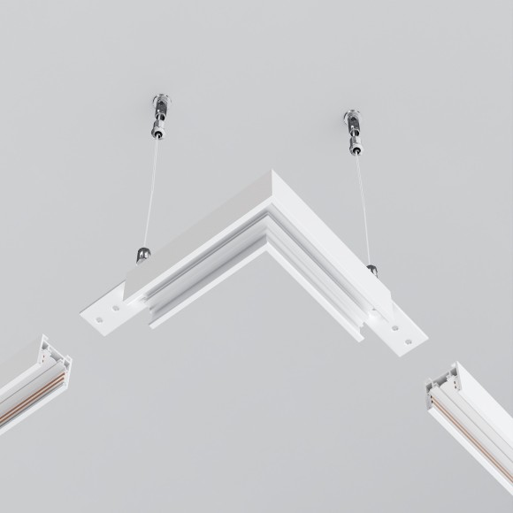 Угловой коннектор для низкопрофильного накладного шинопровода Maytoni Exility TRAM034CL-41W Угловой коннектор для низкопрофильного накладного шинопровода Maytoni Exility TRAM034CL-41W