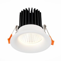 ST703.548.10 ST Luce Светильник встраиваемый, LED, 4000K 1х10W, 900Lm, Ra90, IP20, D85xH75, белый, угол 38°