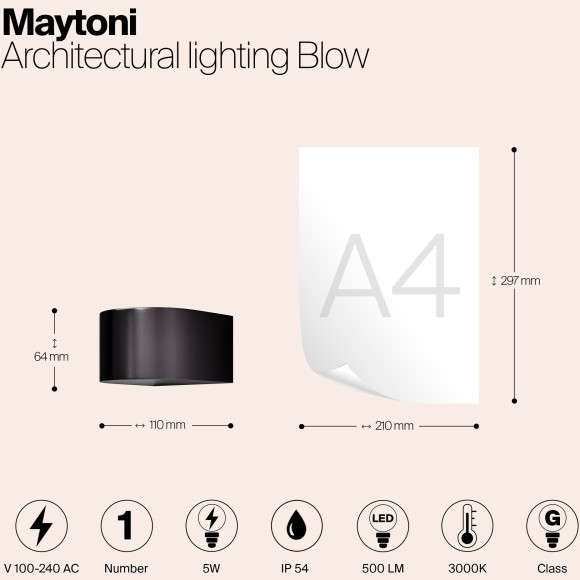 Архитектурная подсветка Outdoor O435WL-L5GF3K