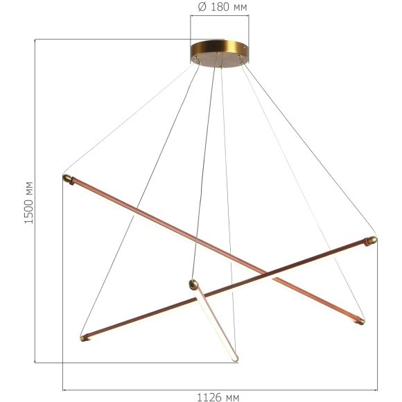 SL6225.303.03 Светильник подвесной ST-Luce Латунь/Терракотовый, Белый LED 3*13W 3000K BRICK SL6225.303.03 Светильник подвесной ST-Luce Латунь/Терракотовый, Белый LED 3*13W 3000K BRICK