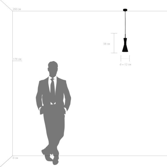 Подвесной светильник цилиндр Lightstar 816017 Dumo под лампу 1xE14 40W