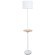 Торшер со столиком Arte Lamp A4056PN-1WH COMBO под лампу 1xE27 60W