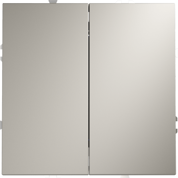 Перекрестный переключатель встраиваемый VOLTUM S70 двухклавишный 10А, (кашемир)