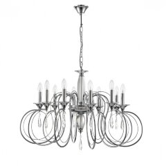 8032/10 CLASSI LN24 хром, металл/хрусталь Люстра подвесная Е14 10*40W 220V LAOKA 8032/10 CLASSI LN24 хром, металл/хрусталь Люстра подвесная Е14 10*40W 220V LAOKA