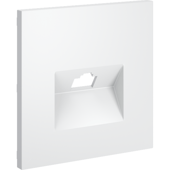 Накладка для розетки компьютерной RJ45 кат.6, S70 (белый матовый)