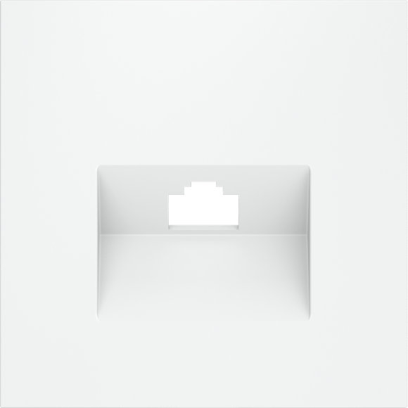 Накладка для розетки компьютерной RJ45 кат.6, S70 (белый матовый)