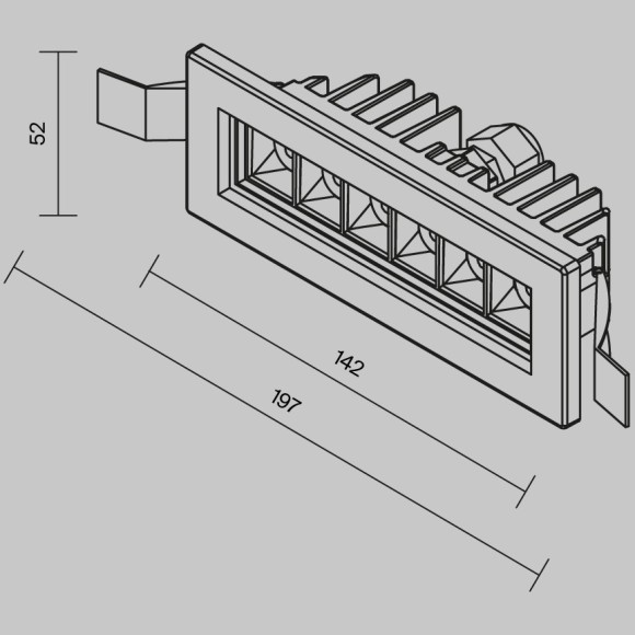 Встраиваемый светильник Outdoor O488DL-L6GF3K