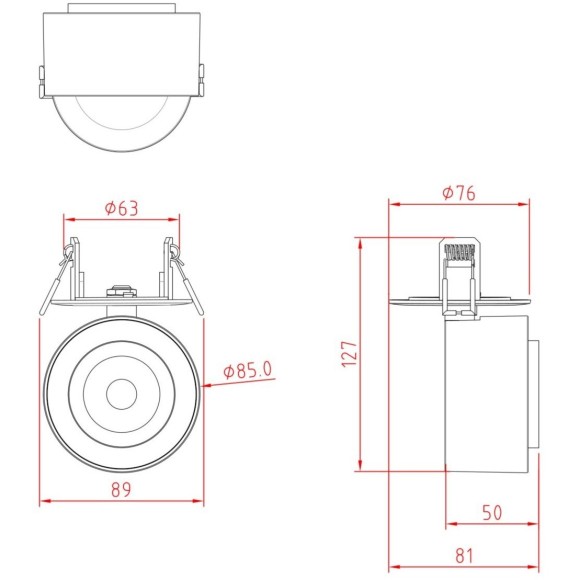 Потолочный светильник Technical C063CL-L12B4K