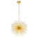 39256 VIVALDO VIVALDO 1 Подвесной светильник с большим количеством ламп G4, 38.4Вт, хрусталь, золото