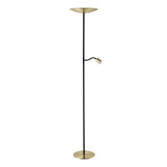 901979 CONIVARINO Светодиодный диммируемый торшер с сенсорным выключателем, 30.5Вт, 3150Лм, 2700К, сталь, латунь 901979 CONIVARINO Светодиодный диммируемый торшер с сенсорным выключателем, 30.5Вт, 3150Лм, 2700К, сталь, латунь