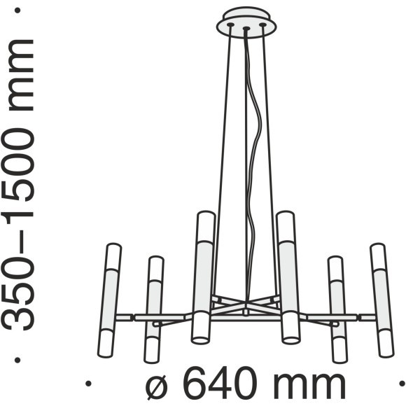 Люстра паук Maytoni MOD031PL-12B Vigo под лампы 12xG9 25W