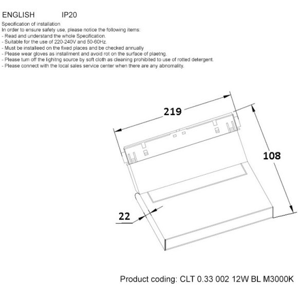 CLT 0.33 002 12W BL M3000K Трековый магнитный светодиодный светильник Crystallux Space 48V CRI90+ 3000К 700Лм 120° 12W CLT 0.33 002 12W BL M3000K Трековый магнитный светодиодный светильник Crystallux Space 48V CRI90+ 3000К 700Лм 120° 12W