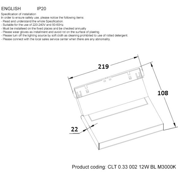 CLT 0.33 002 12W BL M3000K Трековый магнитный светодиодный светильник Crystallux Space 48V CRI90+ 3000К 700Лм 120° 12W CLT 0.33 002 12W BL M3000K Трековый магнитный светодиодный светильник Crystallux Space 48V CRI90+ 3000К 700Лм 120° 12W
