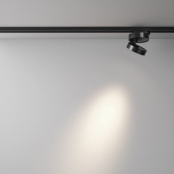 Однофазный двужильный светодиодный трековый светильник Maytoni Unity TR006-1-12W3K-B4K Magic 4000К 1000Лм CRI80+ 36° 12Вт